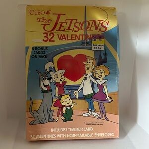Vintage the Jetsons 32 valentine cards in original plastic wrap